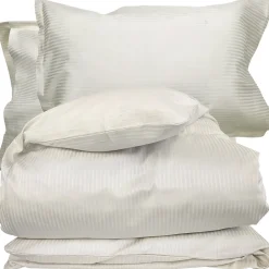 Parure 140x200 cm 50x70 cm satin GRAND HÔTEL 2 pièces marron Sable