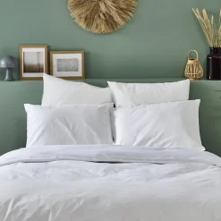 Parure 240x260cm 2 personnes PERCALE - Blanc