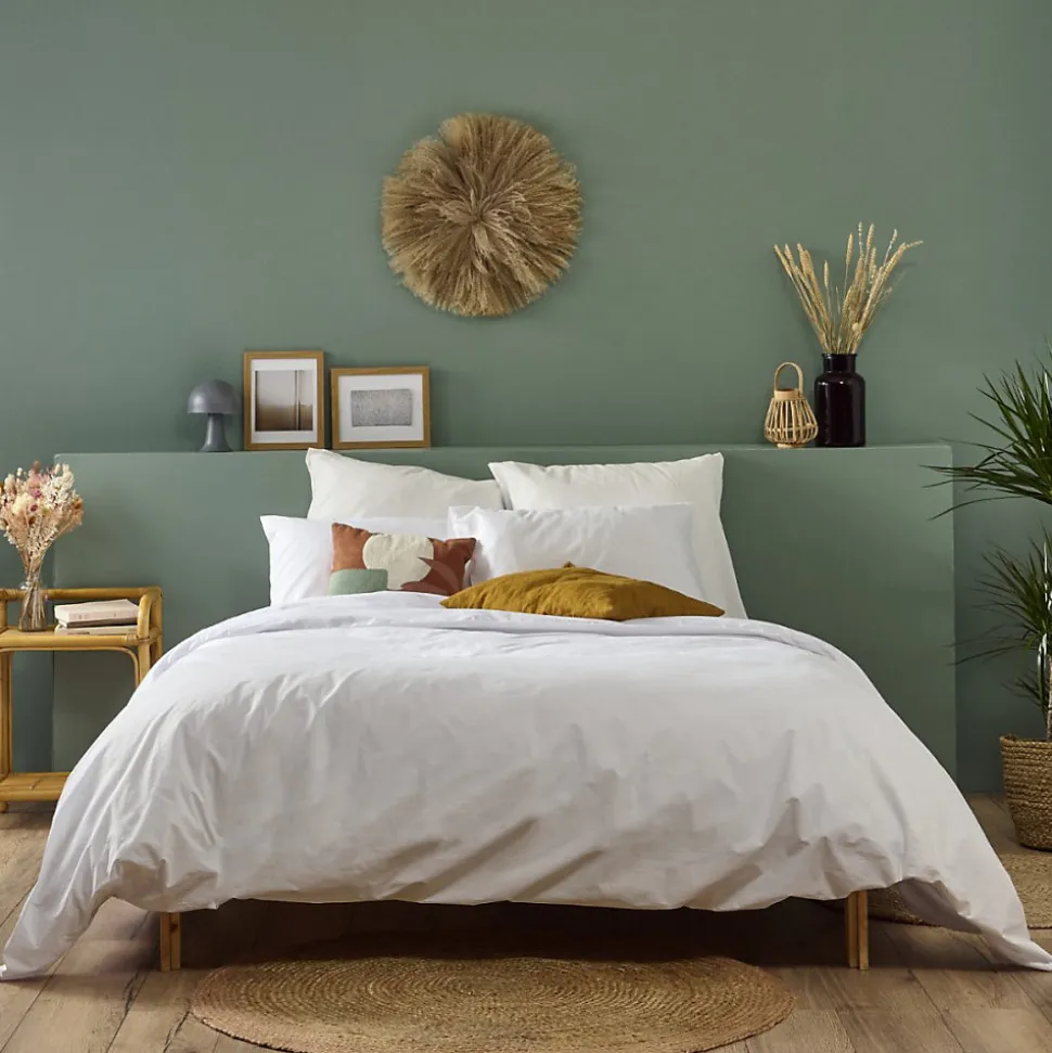 Parure 240x260cm 2 personnes PERCALE - Blanc