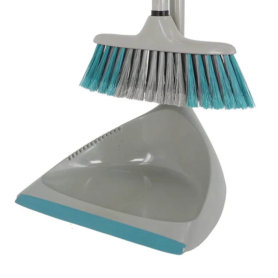 Pelle et balayette à pied poils doux GoodHome gris L.78 x l.26 cm