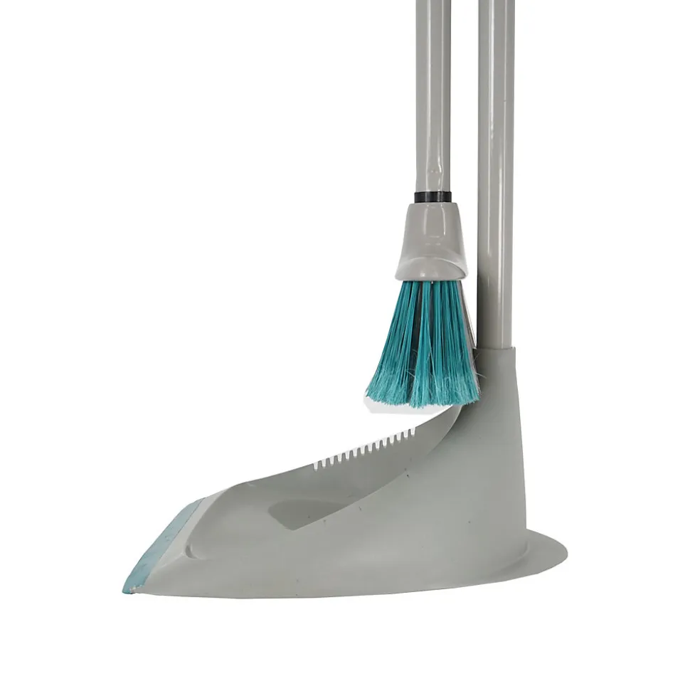 Pelle et balayette à pied poils doux GoodHome gris L.78 x l.26 cm