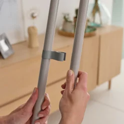 Pelle et balayette à pied poils doux GoodHome gris L.78 x l.26 cm