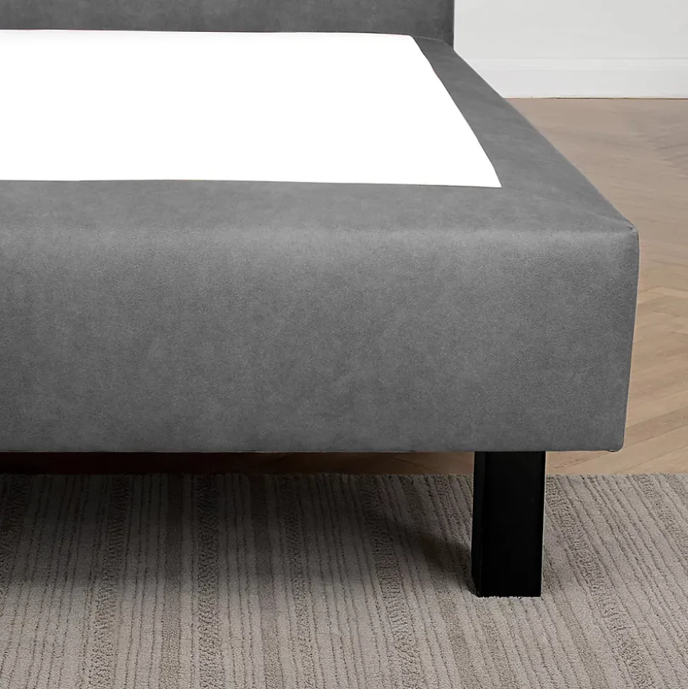 Pied de lit carré en bois Noir Hauteur 20 cm (vendu à l'unité)