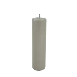 Pied de lit cylindrique en hêtre taupe Bar Plus H. 25 x Ø6,8 cm