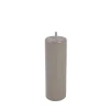 Pied de lit cylindrique en hêtre taupe Bar Plus H. 20 x Ø6,8 cm