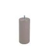 Pied de lit cylindrique en hêtre taupe Bar Plus H. 15 x Ø6,8 cm