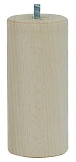 Pied de lit cylindrique H. 150 mm x ø70 mm brut