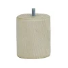 Pied de lit cylindrique H. 80 mm x ø68 mm brut