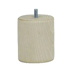 Pied de lit cylindrique H. 80 mm x ø68 mm brut