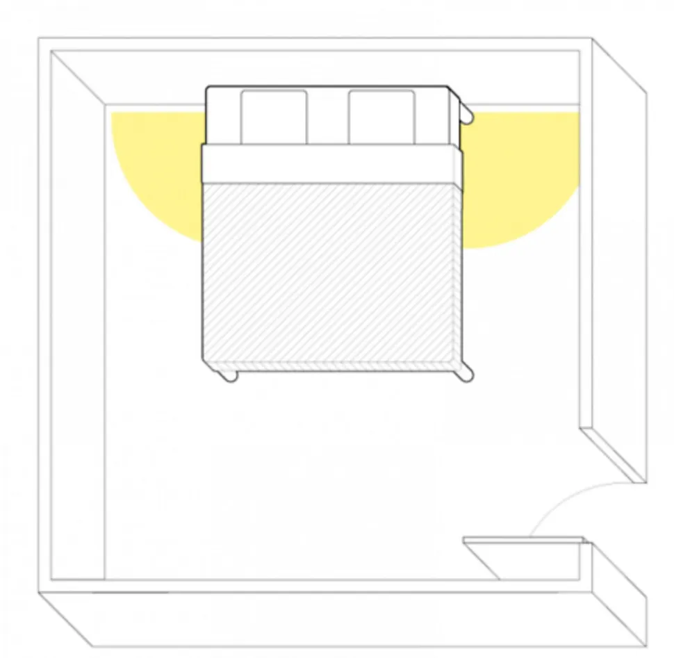 Pied de lit cylindrique lumineux Hauteur 16 cm (vendu à l'unité)