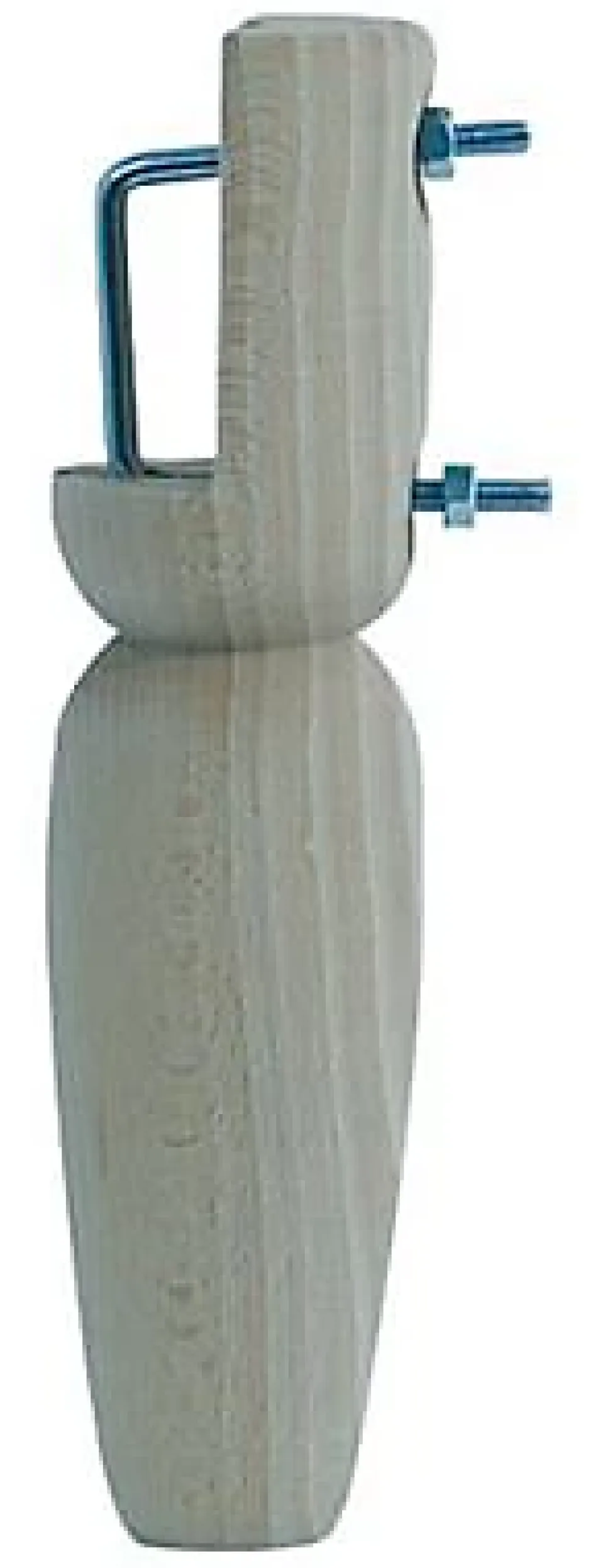 Pied de lit olive sommier h230 mm Ø58 mm brut