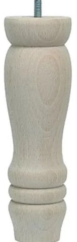 Pied de lit Quercy H. 200 mm x Ø 58 mm brut