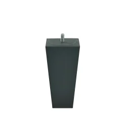 Pied de lit triangulaire Gris Hauteur 16 cm (vendu à l'unité)