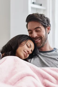 Plaid Chauffant Électrique En Fausse Fourrure De Luxe - Rose