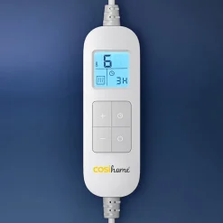 Plaid Chauffant Électrique En Polaire & Sherpa - Moutarde