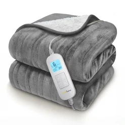 Plaid Chauffant Électrique En Polaire - Gris