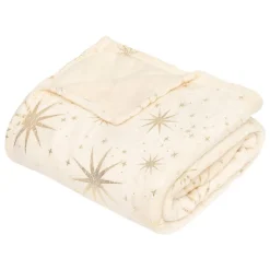 PLAID ETOILE OR MAGI 130X180CM - Atmosphera