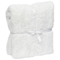 PLAID FOUR TILDE BLANC 130X180 - Atmosphera