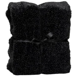 PLAID FOUR TILDE NOIR 130X180 - Atmosphera