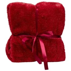 Plaid four tilde rouge 130x180 - feeric lights & christmas