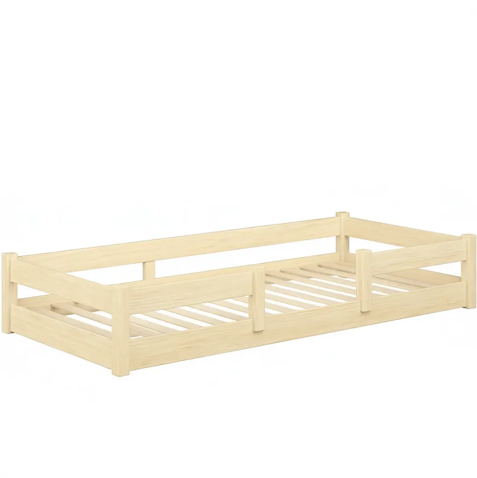 Plancher lit bas Lila 160x80 cm - Montessori bois naturel