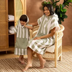 Poncho Wili vert 55x70cm - Atmosphera