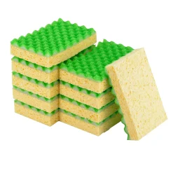 Éponge anti-rayures vendue par 10 L.13 x l.8,4 x ep.2,4 cm