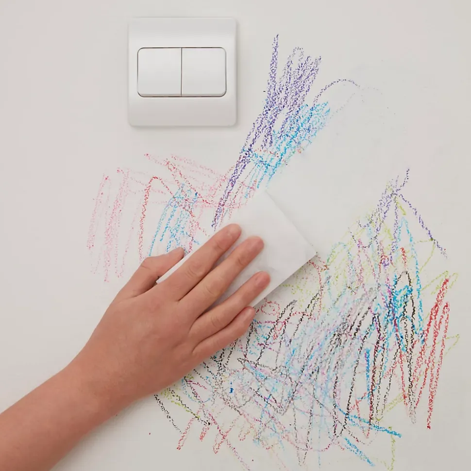 Éponge magique blanc L.11 x l.6,5 x Ép.2,5cm vendue par 3 pièces