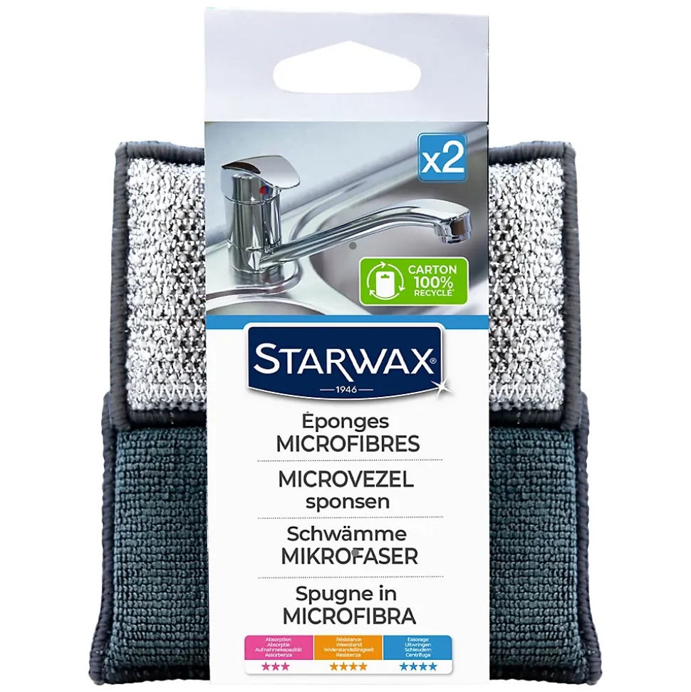 Éponge microfibres Starwax vendue par 2