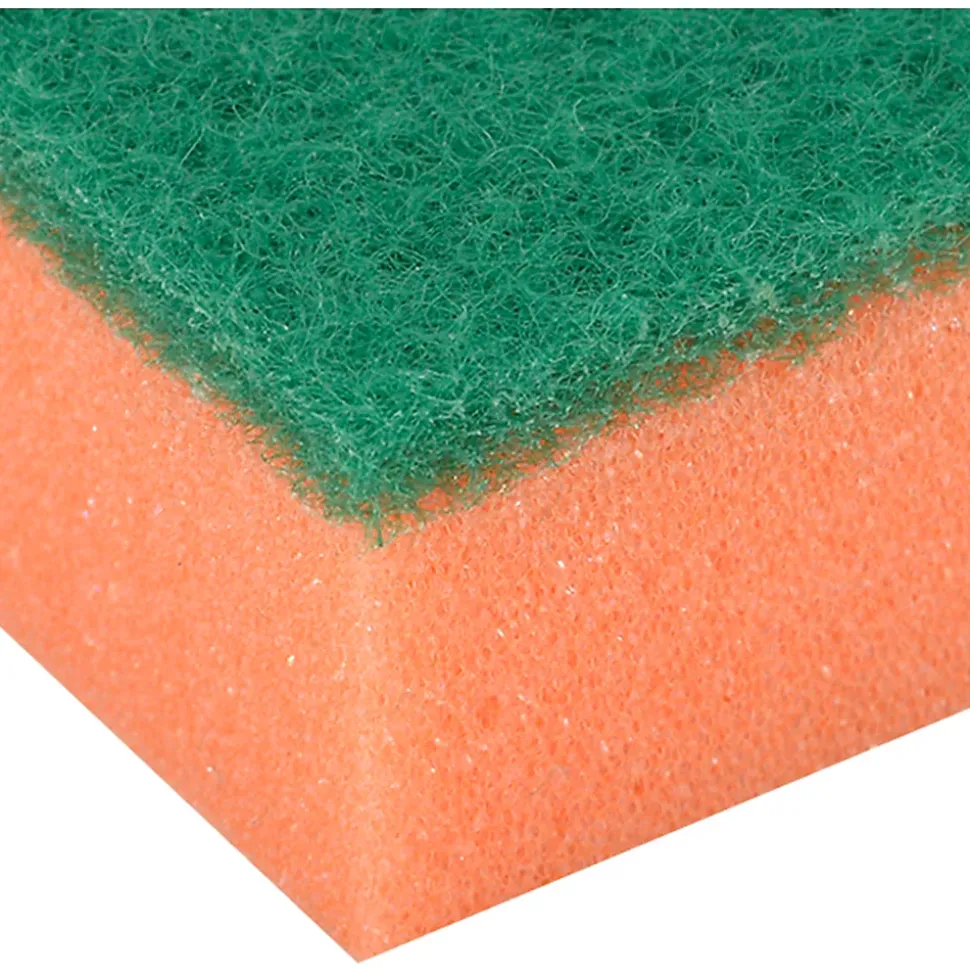 Éponge synthétique à récurer multi-usages L.13 x l.8,4 x ep.2,4 cm multicouleur vendue par 20 pièces