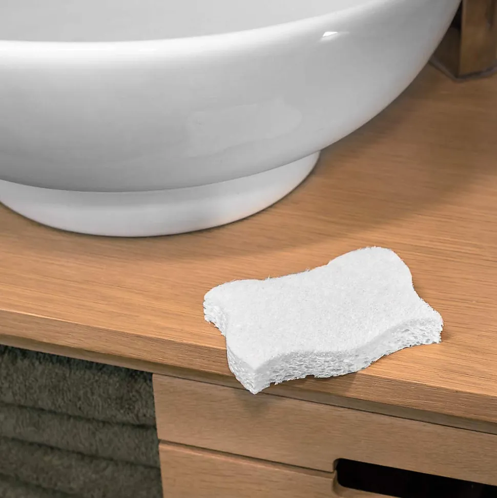 Éponges grattantes nettoyage doux salle de bain x2 Elephant