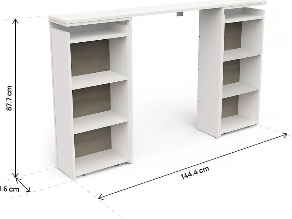 Pont de lit 6 niches " Clyde" Blanc