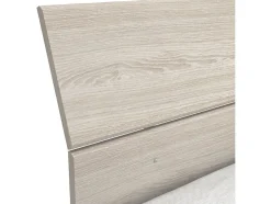 PRICY Lit 140x190/200cm - Decor Chene shannon - L 145 x P 205 x H 79 cm