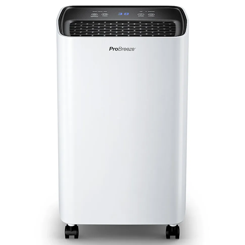 Pro Breeze Déshumidificateur compact 12ljour avec design élégant pour pièces jusqu'à 20 m²
