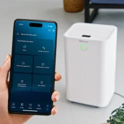 Pro Breeze Déshumidificateur silencieux 12L/jour OmniDry, mode linge, contrôle via app intelligente, pour pièces jusqu'à 20 m²