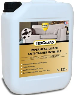 Protection anti taches tissus ou cuir TEXGUARD 5L (+ pulvérisateur offert) jusqu'à 100m²