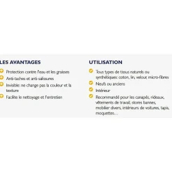 Protection anti taches tissus ou cuir TEXGUARD 5L (+ pulvérisateur offert) jusqu'à 100m²