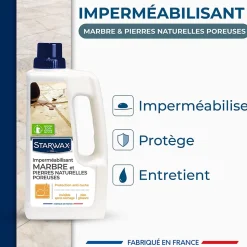 Protection anti-taches invisible marbre et pierres naturelles Starwax 1L