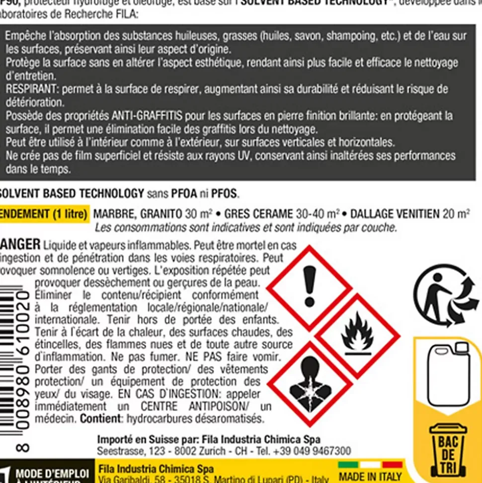 Protection extrême hydrofuge et oléofuge éco-compatible MP90 ECO XTREME - Le bidon de 5 litres