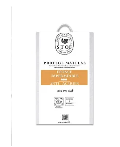 Protege matelas eponge 90 x 190 cm Soni