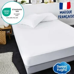 Protège matelas - Alèse Imperméable et Micro Respirante - Souple et Silencieux - Lavable à 90 degrés