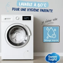 Protège matelas - Bouclette en Coton - Alèse Imperméable et Absorbante - Respirant et Silencieux