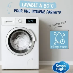 Protège matelas - Bouclette en Coton - Alèse Imperméable et Absorbante - Respirant et Silencieux