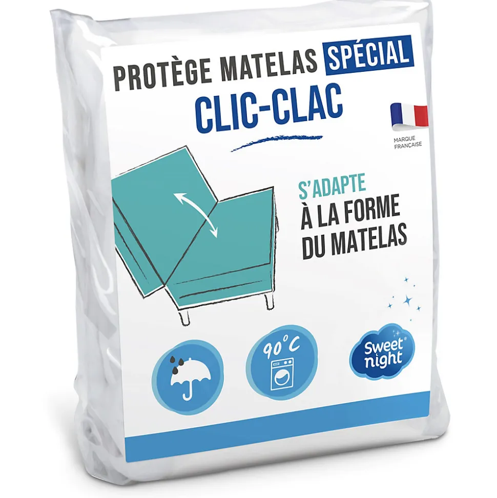 Protège matelas pour Clic Clac - Alèse Imperméable - Souple et Silencieux - Lavable à 90 degrés