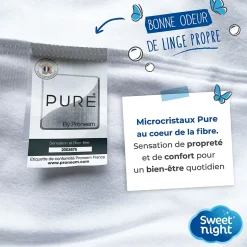 Protège Matelas 140x190 - Molleton 100% Coton - Senteur Linge Propre - Forme Drap Housse Extensible