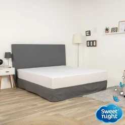 Protège Matelas 140x190 - Molleton 100% Coton - Senteur Linge Propre - Forme Drap Housse Extensible