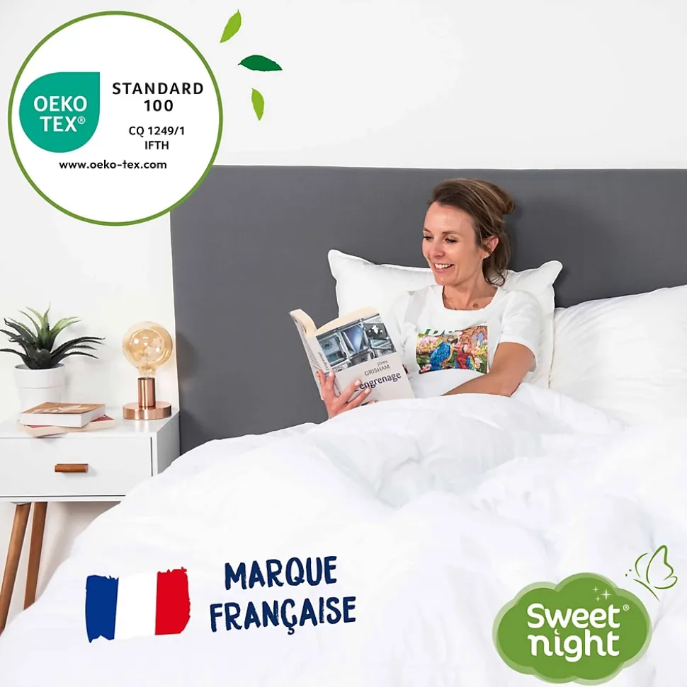 Protège Matelas 90x190 cm - Molleton 100% Coton - Traitement Végétal Anti-Acariens Greenfirst