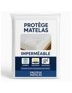 Protège Matelas 140x190 Imperméable Lavable, Respirant et Silencieux Convient
