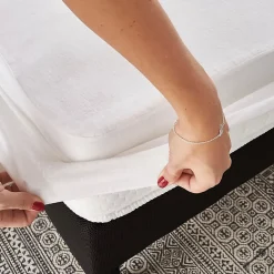 Protège-matelas anti-acariens absorbant coton 160x200cm