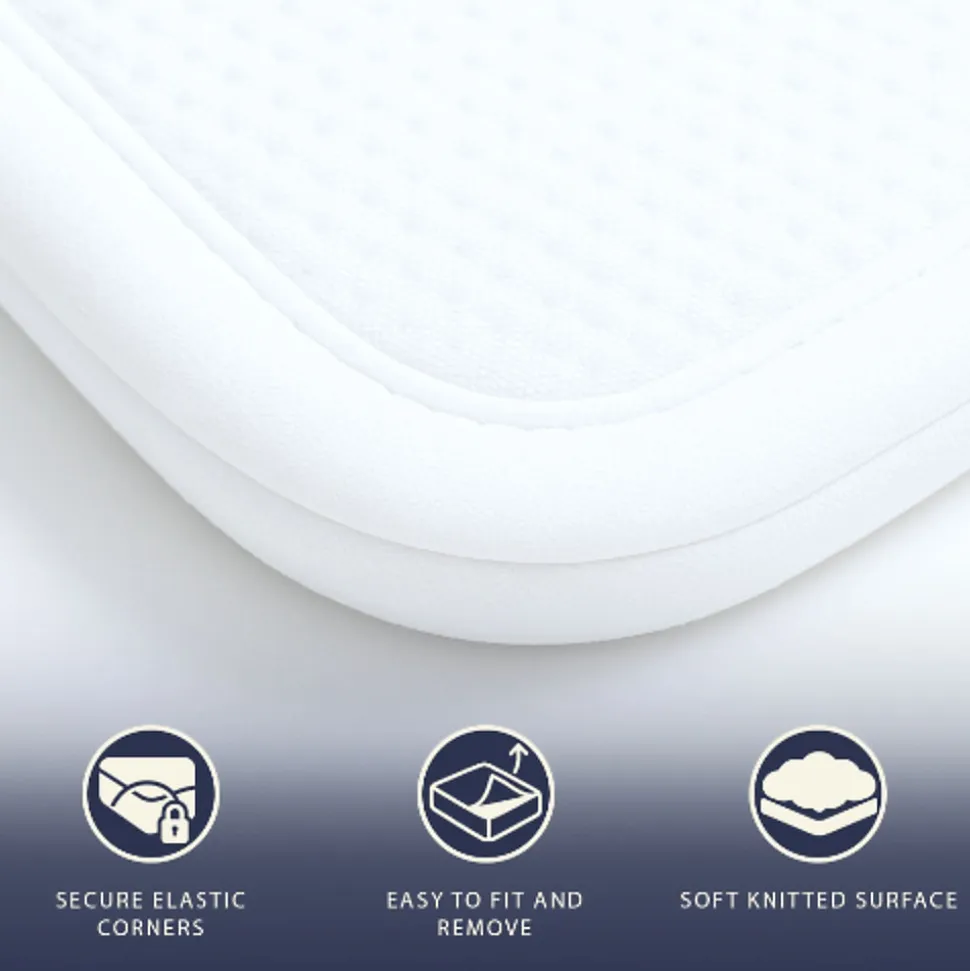 Protège-Matelas Imperméable 80x190 cm avec Élastiques